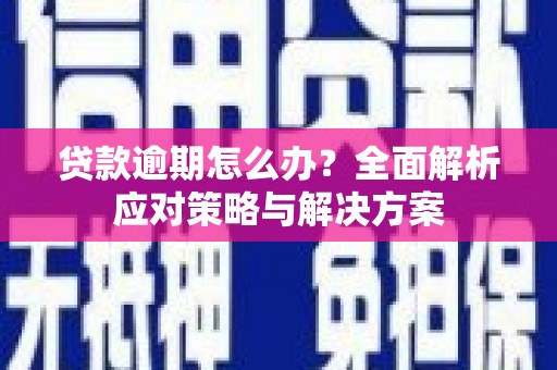 崆峒贷款逾期怎么办？全面解析应对策略与解决方案