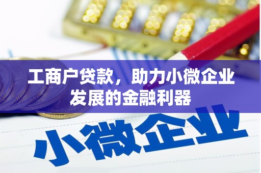 崆峒工商户贷款，助力小微企业发展的金融利器