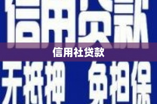 崆峒信用社贷款