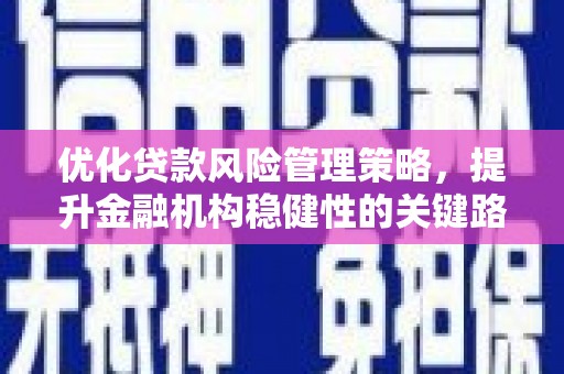崆峒优化贷款风险管理策略，提升金融机构稳健性的关键路径