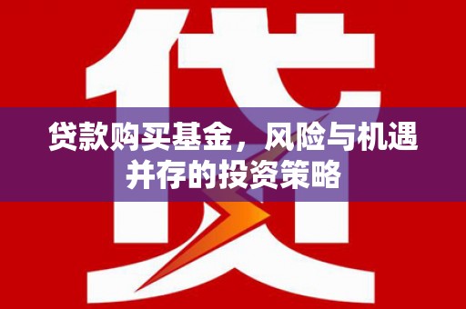 崆峒贷款购买基金，风险与机遇并存的投资策略