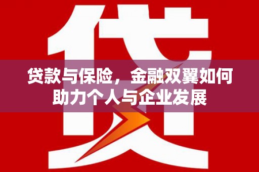 崆峒贷款与保险，金融双翼如何助力个人与企业发展
