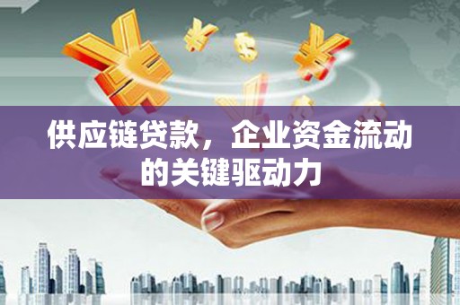 崆峒供应链贷款，企业资金流动的关键驱动力