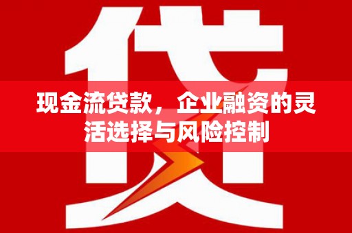 崆峒现金流贷款，企业融资的灵活选择与风险控制