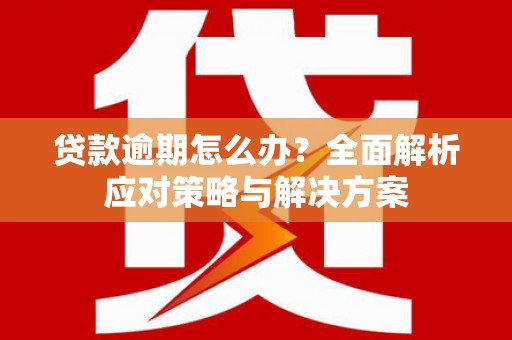 崆峒贷款逾期怎么办？全面解析应对策略与解决方案