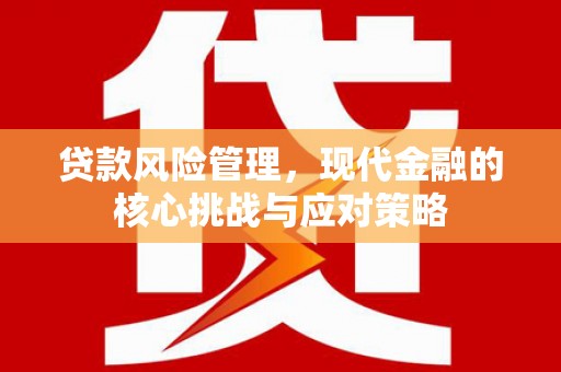 崆峒贷款风险管理，现代金融的核心挑战与应对策略