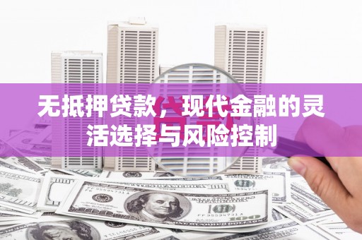 崆峒无抵押贷款，现代金融的灵活选择与风险控制