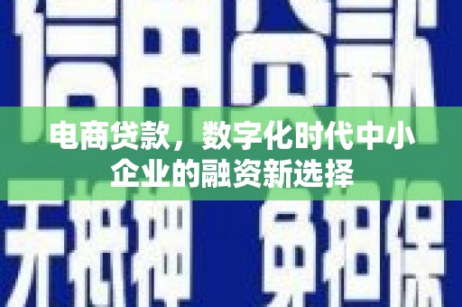 崆峒电商贷款，数字化时代中小企业的融资新选择