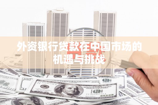 崆峒外资银行贷款在中国市场的机遇与挑战