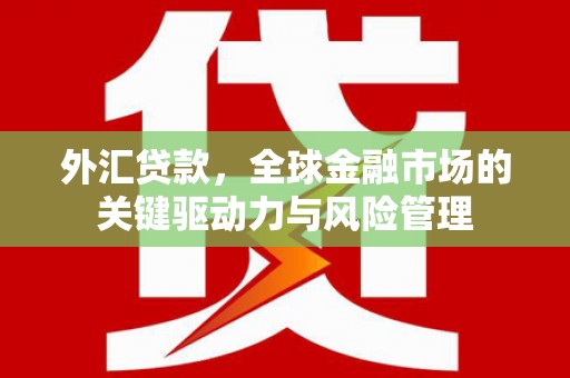 崆峒外汇贷款，全球金融市场的关键驱动力与风险管理