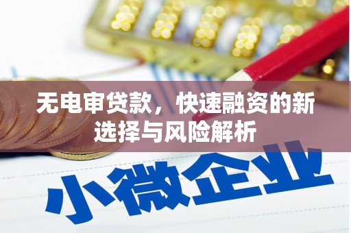 崆峒无电审贷款，快速融资的新选择与风险解析