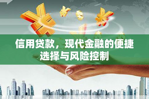 崆峒信用贷款，现代金融的便捷选择与风险控制