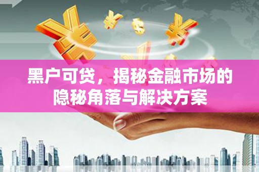 崆峒黑户可贷，揭秘金融市场的隐秘角落与解决方案