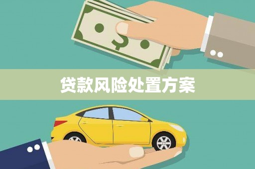 崆峒贷款风险处置方案
