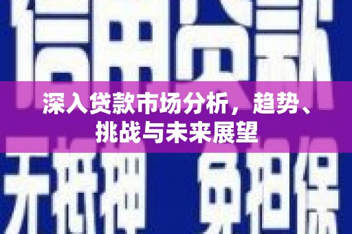 崆峒深入贷款市场分析，趋势、挑战与未来展望
