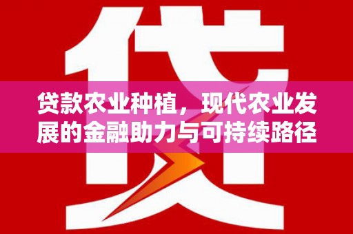 崆峒贷款农业种植，现代农业发展的金融助力与可持续路径