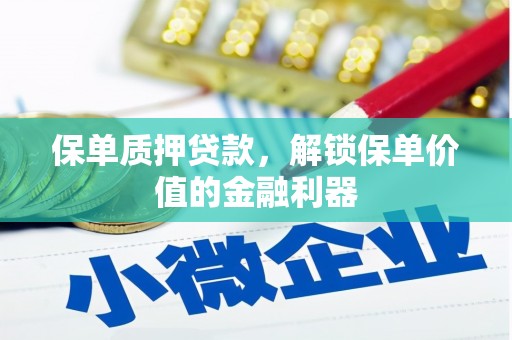 崆峒保单质押贷款，解锁保单价值的金融利器