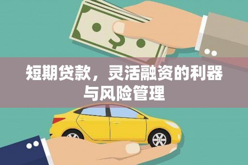 崆峒短期贷款，灵活融资的利器与风险管理