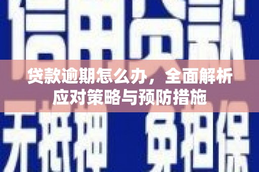 崆峒贷款逾期怎么办，全面解析应对策略与预防措施