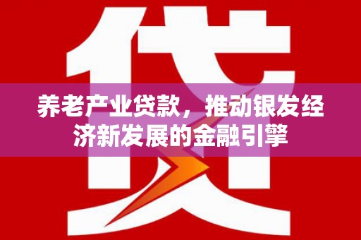 崆峒养老产业贷款，推动银发经济新发展的金融引擎