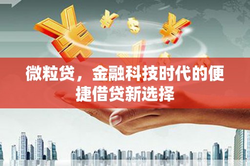 崆峒微粒贷，金融科技时代的便捷借贷新选择