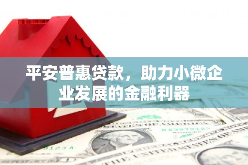 崆峒平安普惠贷款，助力小微企业发展的金融利器