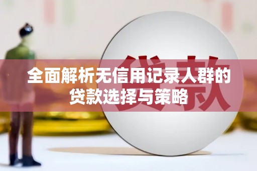 崆峒全面解析无信用记录人群的贷款选择与策略