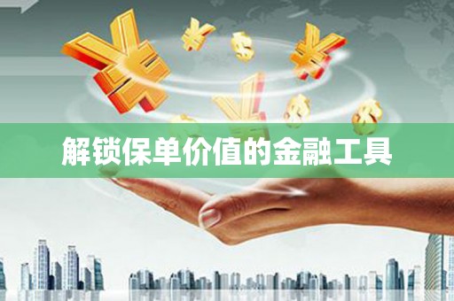 崆峒解锁保单价值的金融工具