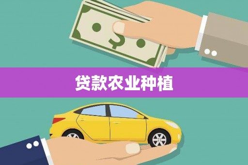 崆峒贷款农业种植